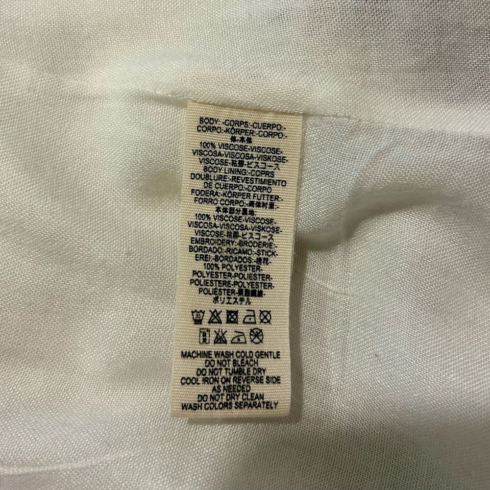 🤩Free People Long Sleeved Fully Lined Midi Dress w/ Floral Embroidery Size M - Picture 8 of 10